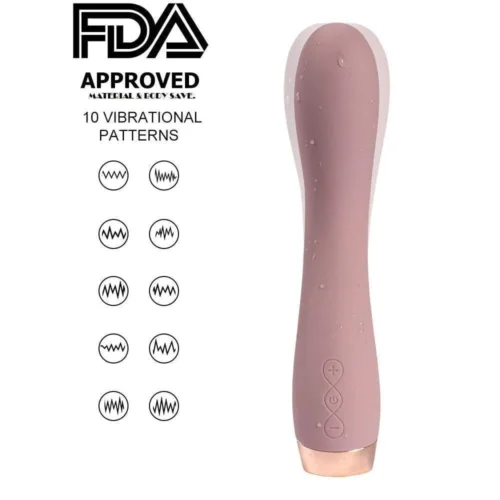 Rose Gold Luxury Contour Vibrator Vibration Patterns Adult Luxury 