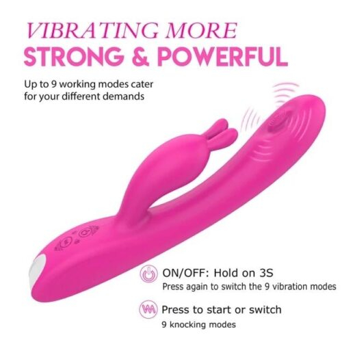 Candy Knocking G-spot Rabbit Vibrator Adult Luxury