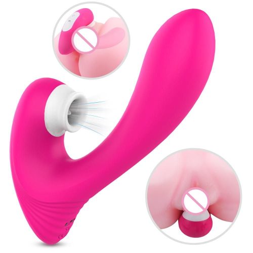 Aura-Oceanus® Licking & Sucking vibrator (Pink) Adult Luxury