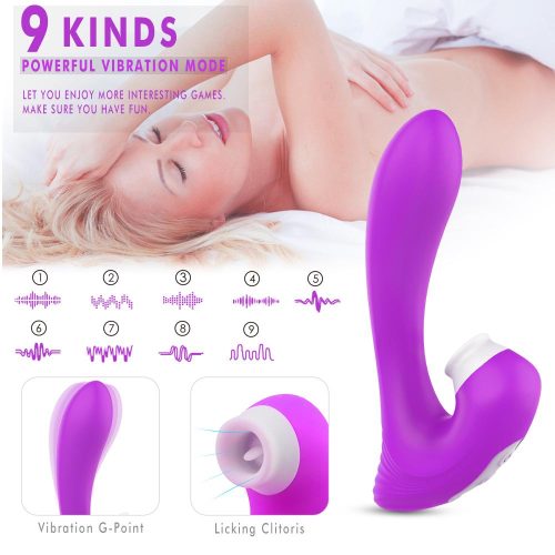 Aura-Oceanus® Licking & Sucking vibrator (Pink) Adult Luxury