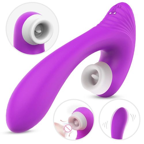 Aura-Oceanus® Licking & Sucking vibrator (Pink) Adult Luxury