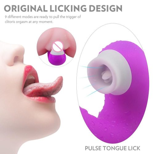 Aura-Oceanus® Licking & Sucking vibrator (Pink) Adult Luxury