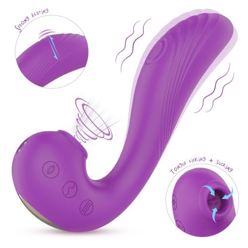 Echo 3 in 1 Clitoral Sucking & Licking Vibrator Adult Luxury