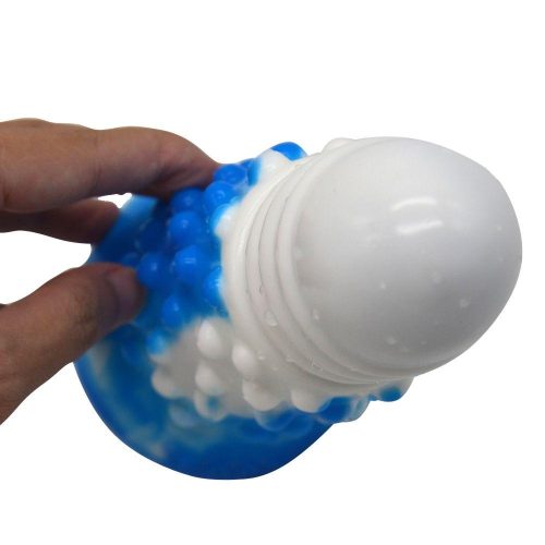 FAAK SILICONE DILDO (Blue and White) Adult Luxury