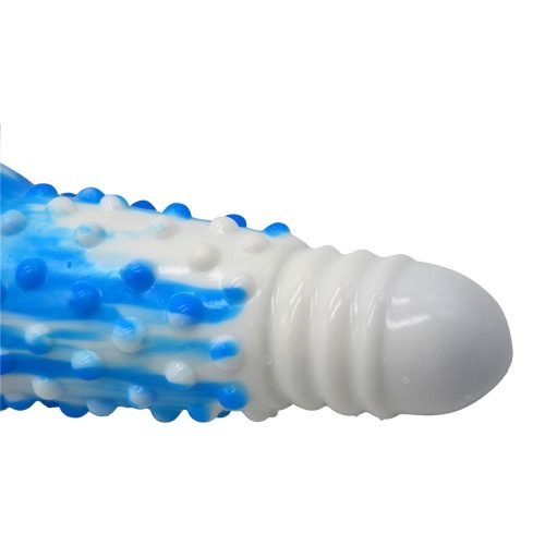 FAAK SILICONE DILDO (Blue and White) Adult Luxury