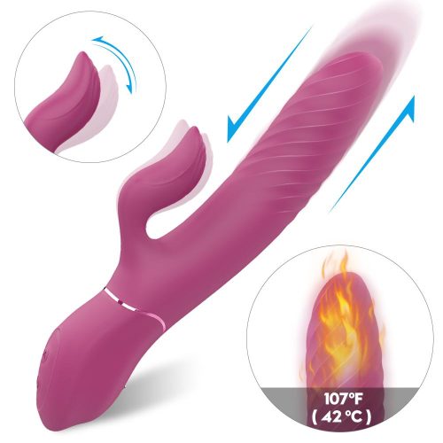 Hysteria® Silent Heating Thrusting Vibrator Sex Toy For Women Adult Luxury