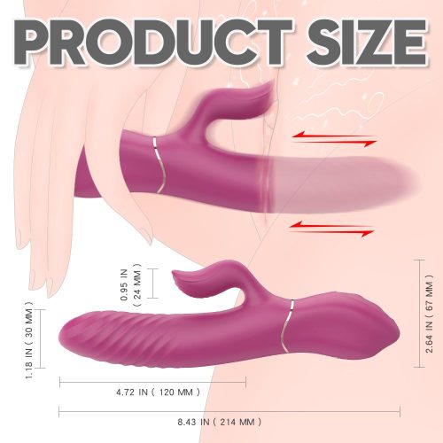 Hysteria® Silent Heating Thrusting Vibrator Sex Toy For Women Adult Luxury