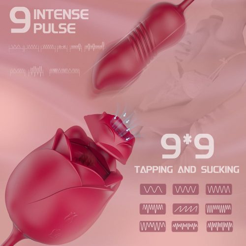 Immortal Flower Pro 5 Red Vibrator Settings Adult Luxury 