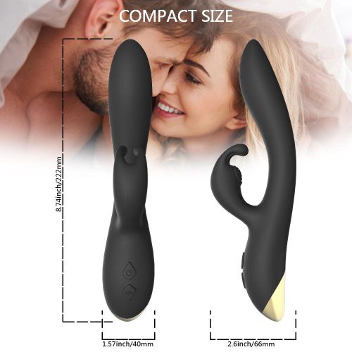 Bonnie® The Quiet Bunny (Black) Vibrator Adult Luxury