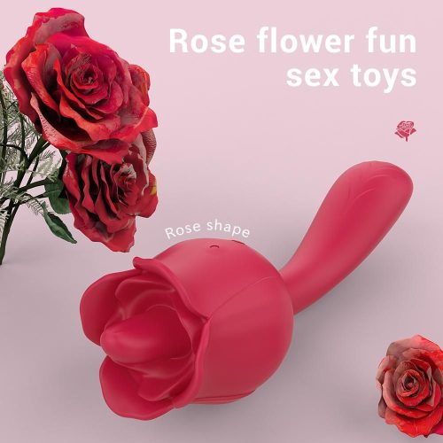 Rose Licking Vibrator Sex Toy For Women Adult Luxury