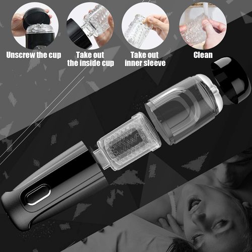 6 in 1 Tropical Storm Thrusting Rotating Vibrating Automatic Masturbator Sex Toy For Men Adult Luxury