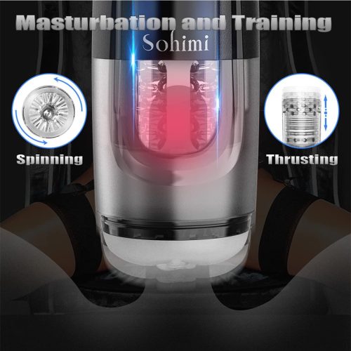 6 in 1 Tropical Storm Thrusting Rotating Vibrating Automatic Masturbator Sex Toy For Men Adult Luxury