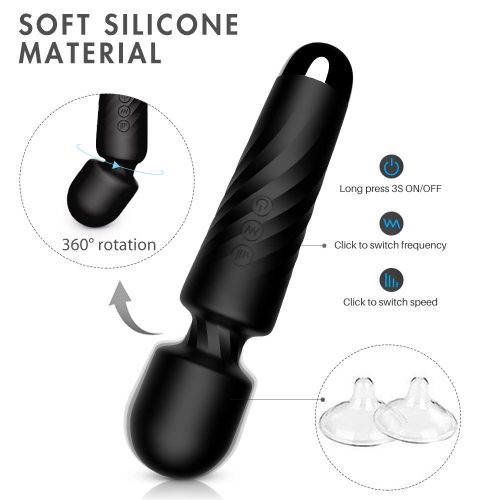 Orgasmix Super Sex Massage Wand (Black) Adult Luxury