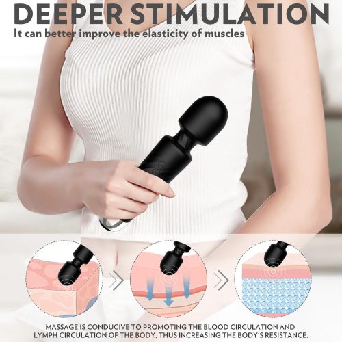 Orgasmix Super Sex Massage Wand (Black) Adult Luxury