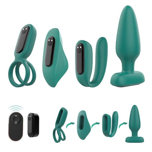 VibeIt Couples Starting Kit (Green) Full Set Adult Luxury