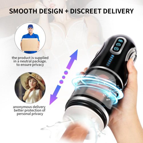 Master- Bot Automatic Telescopic Rotating Masturbator Sex toy Adult Luxury