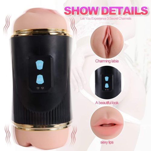 Maxwell Dior Double Sided Vibrating Masturbator Adult Luxury