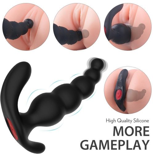 Unisex Vibrating Master Pro Anal Plug With Remote Adult Luxury