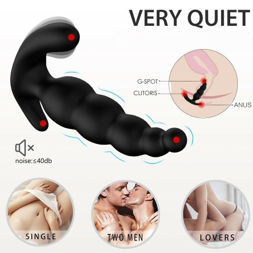 Unisex Vibrating Master Pro Anal Plug With Remote Adult Luxury