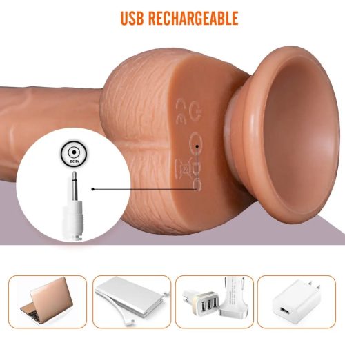 THe GRAND Trusting Vibrating Rotating & Ball Bearing Dildo Adult Luxury 