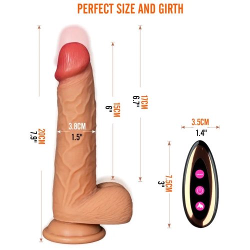 THe GRAND Trusting Vibrating Rotating & Ball Bearing Dildo Adult Luxury 